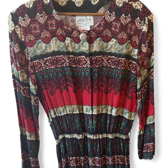 Leslie belle vintage long sleeve midi dress - Picture 2 of 6